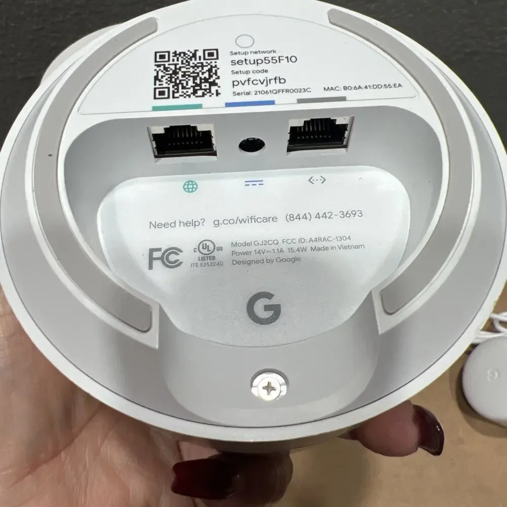Lot of 5 Google Wifi Router Set Model AC-1304 Whole Mesh WiFi System Unit 4 Plug